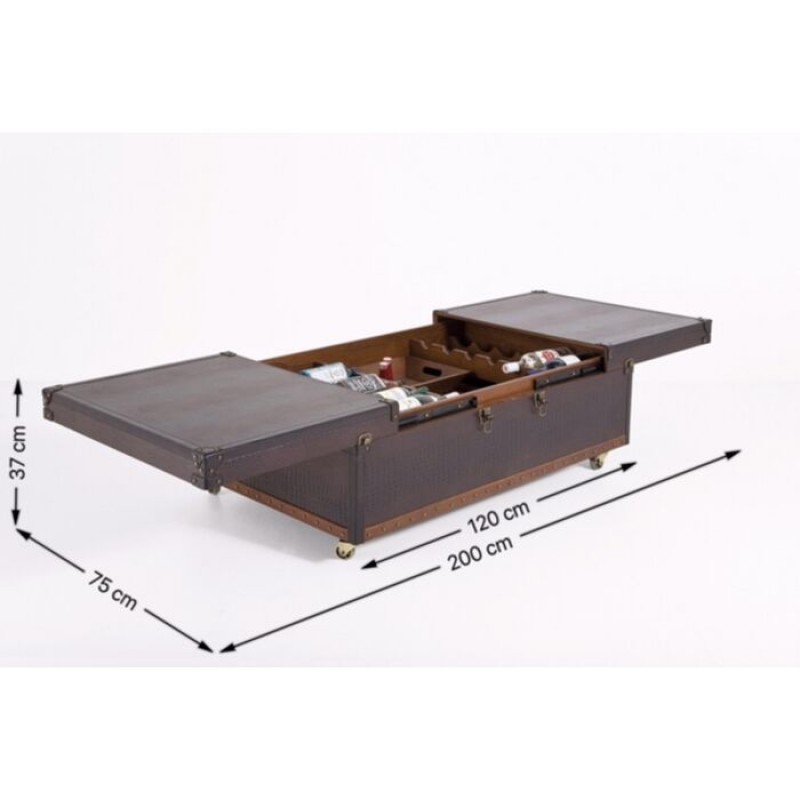 Coffee Table Bar Globetrotter 120x75cm