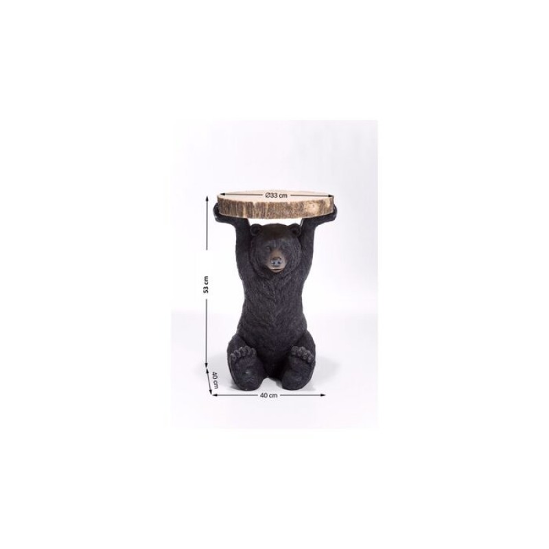 Side Table Animal Bear Ø33cm