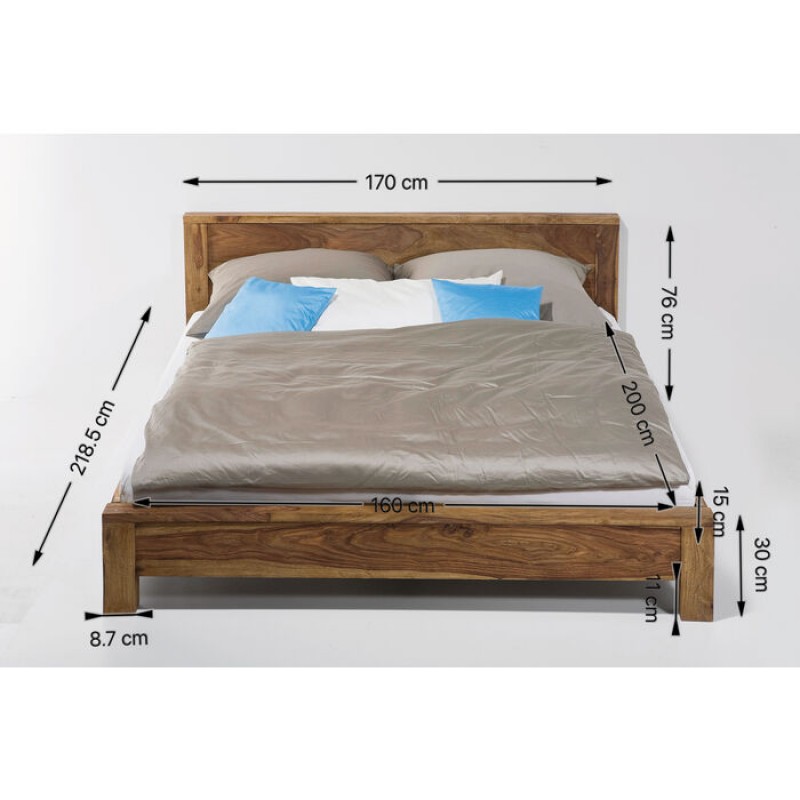 Wooden Bed Authentico 160x200cm