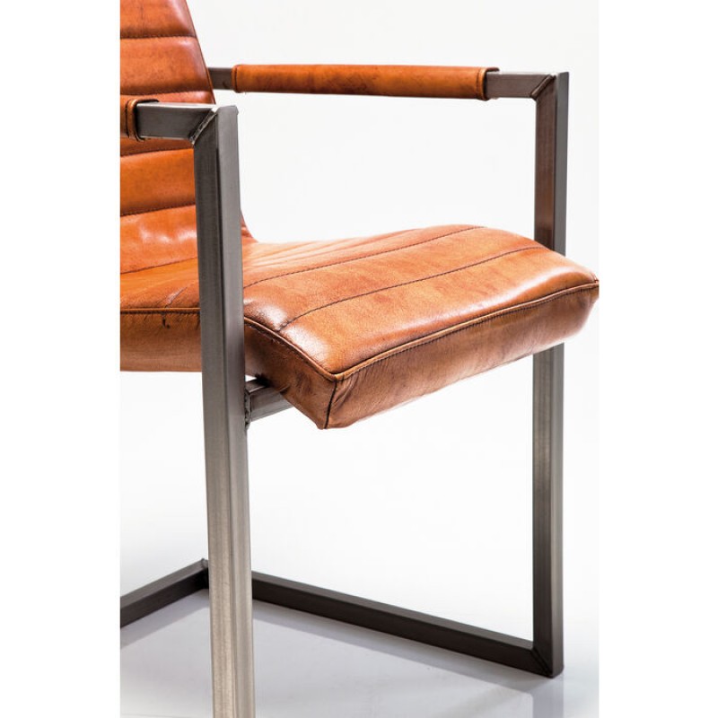 Cantilever Armchair Riffle Buffalo Brown