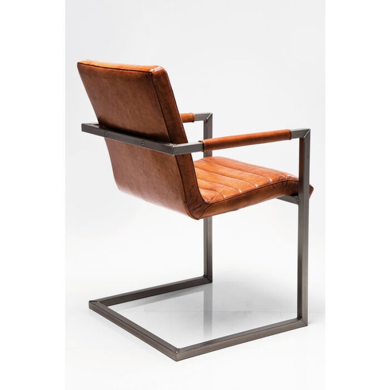 Cantilever Armchair Riffle Buffalo Brown