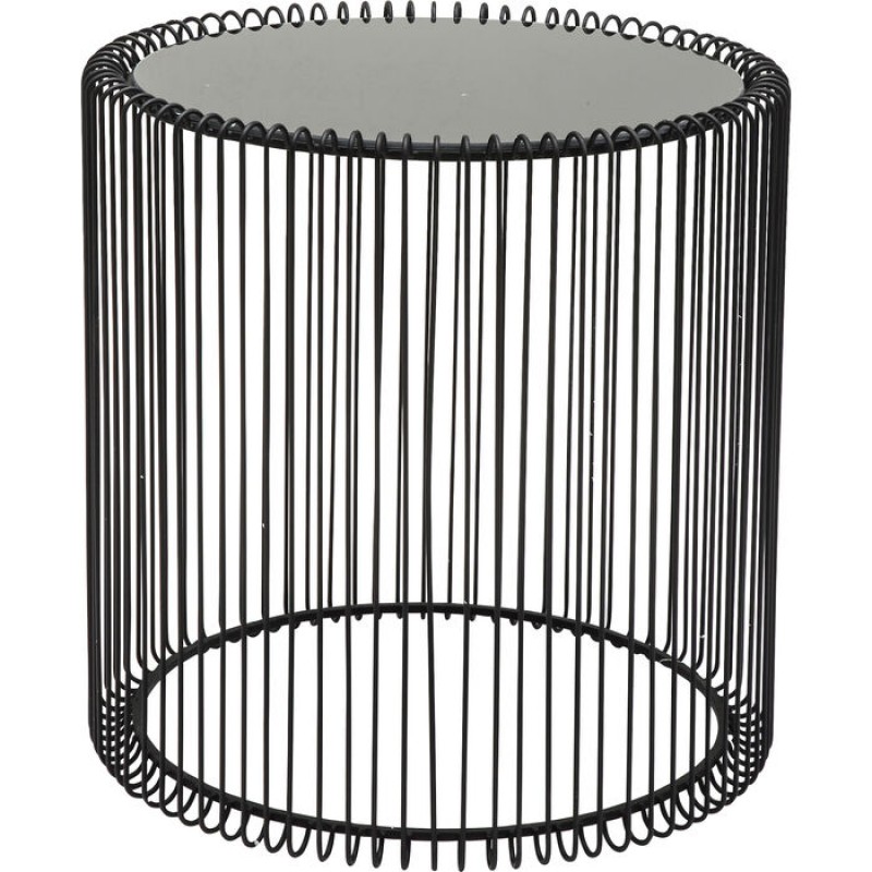 Side Table Wire Black Ø44cm (2/Set)