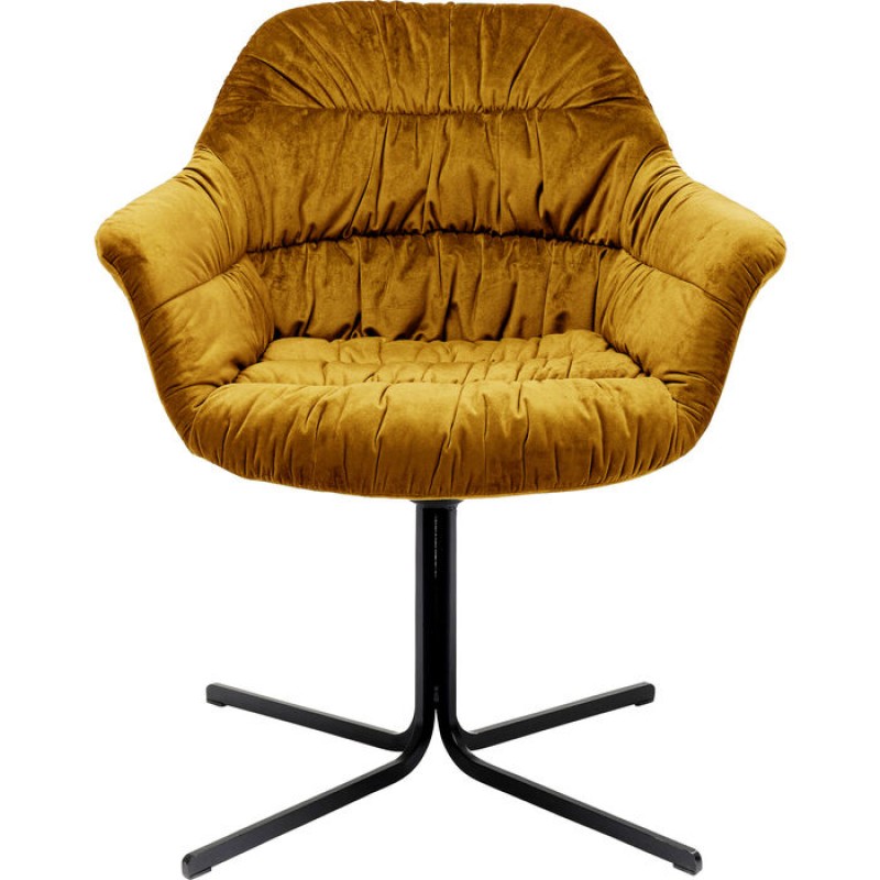 Swivel Armchair Colmar Yellow