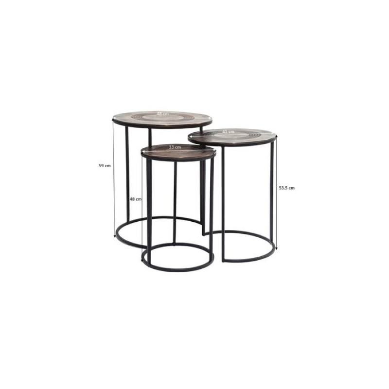 Side Table Marrakesh (3/Set) Ø48cm