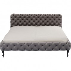 Bed Desire Velvet Silver Grey 200x200cm