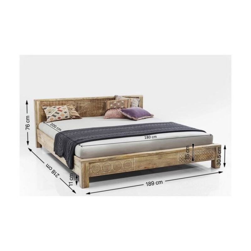 Wooden Bed Puro 180x200cm