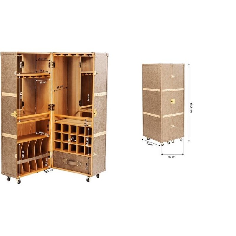 Bar Cabinet West Coast Mobile 60x154cm