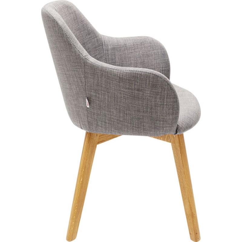 Chair with Armrest Lady Grey