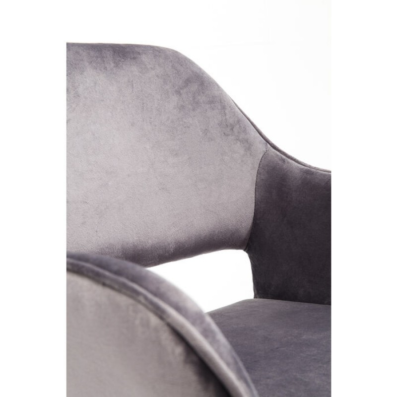 Chair with Armrest San Francisco Grey