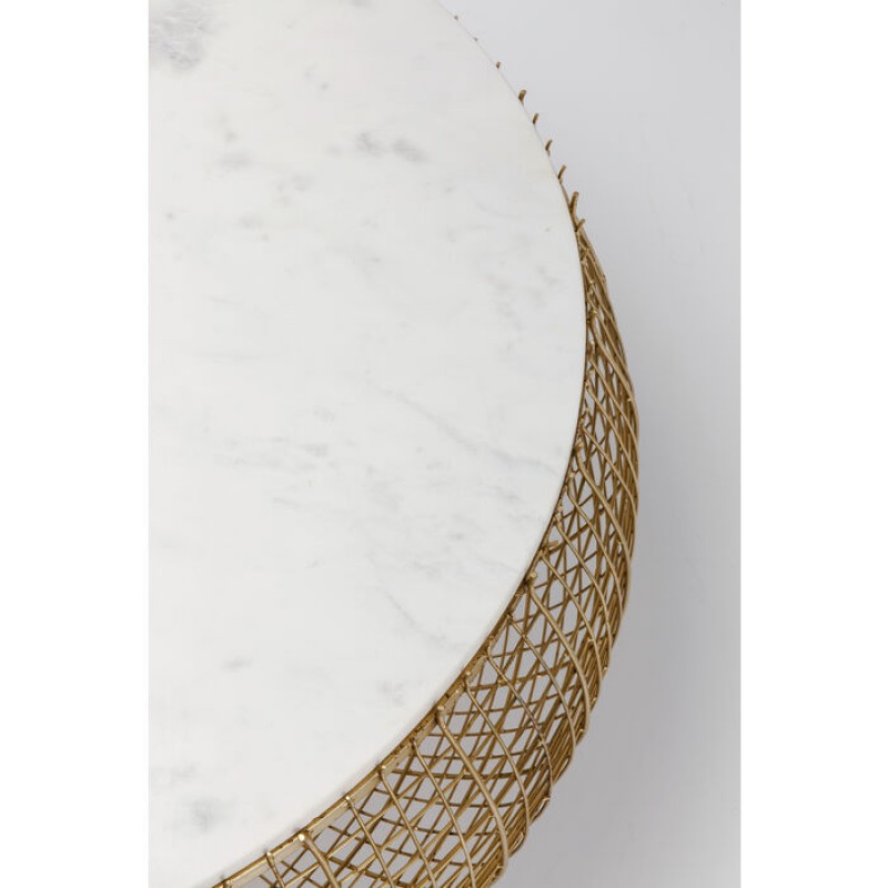 Coffee Table Cesta Marble Gold Ø100cm