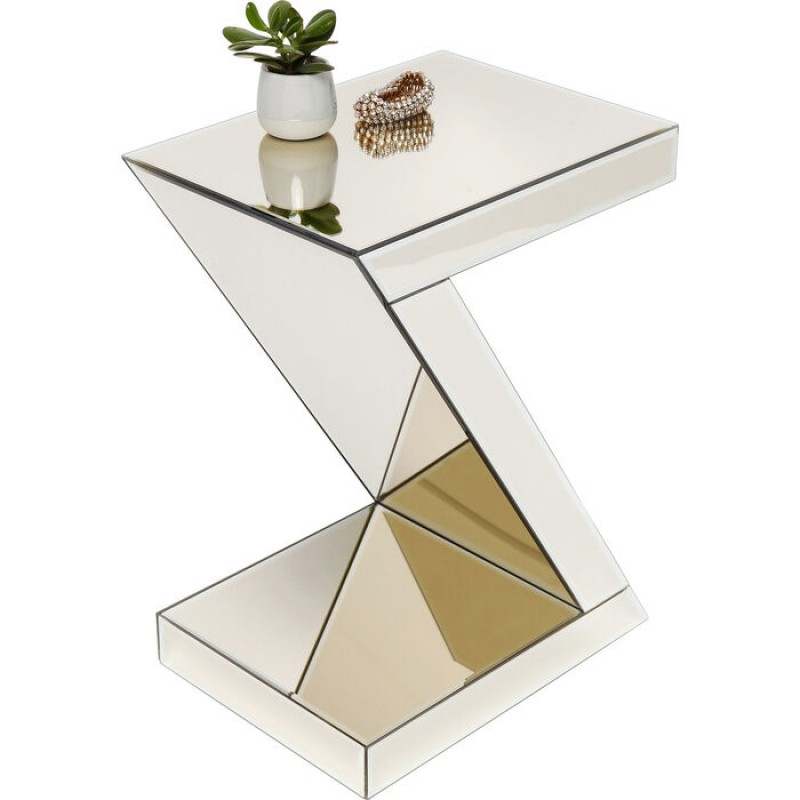 Side Table Luxury Z Champagne 45x33cm