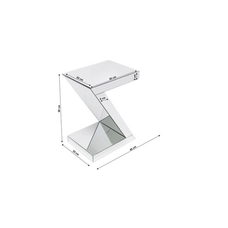 Side Table Luxury Z 45x33cm