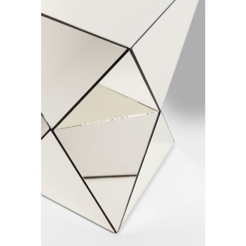 Side Table Luxury Triangle Champagne 32x32cm