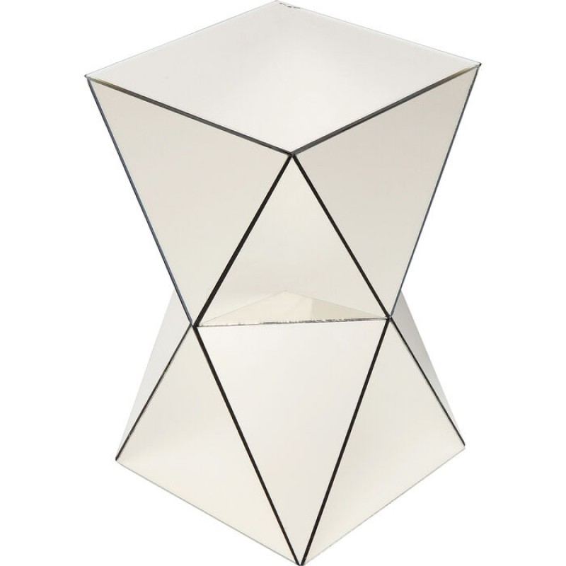 Side Table Luxury Triangle Champagne 32x32cm