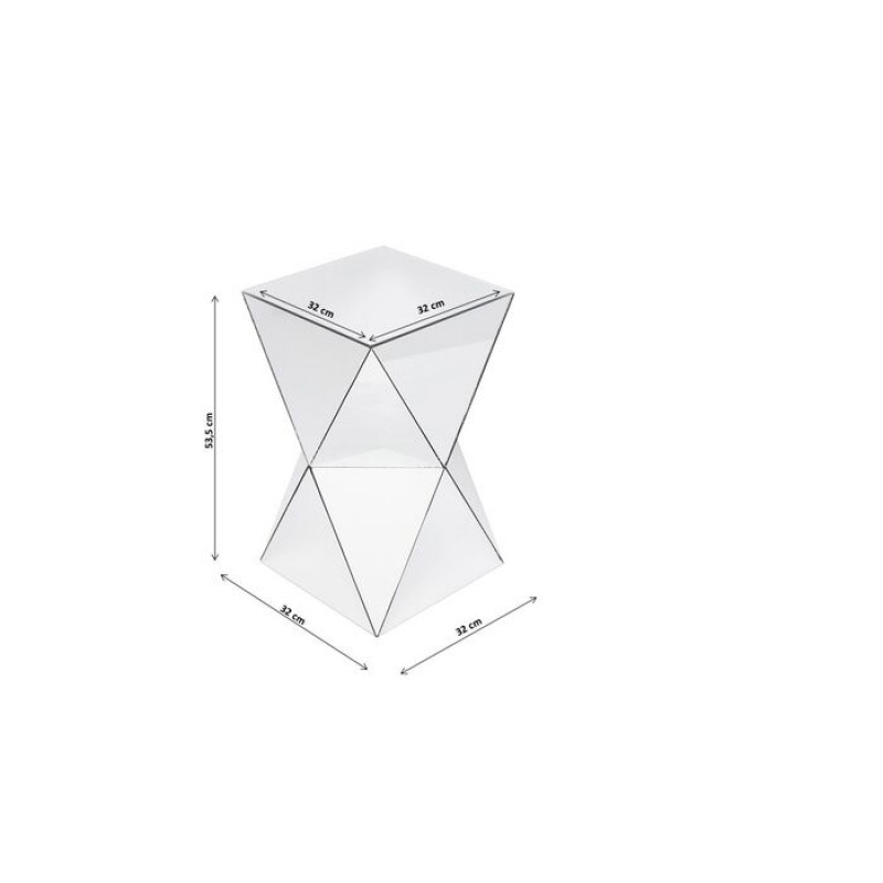 Side Table Luxury Triangle 32x32cm