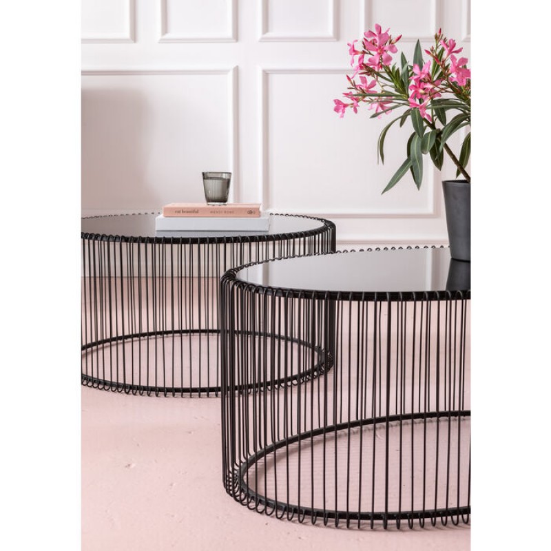 Coffee Table Wire Uno Black 60x90cm