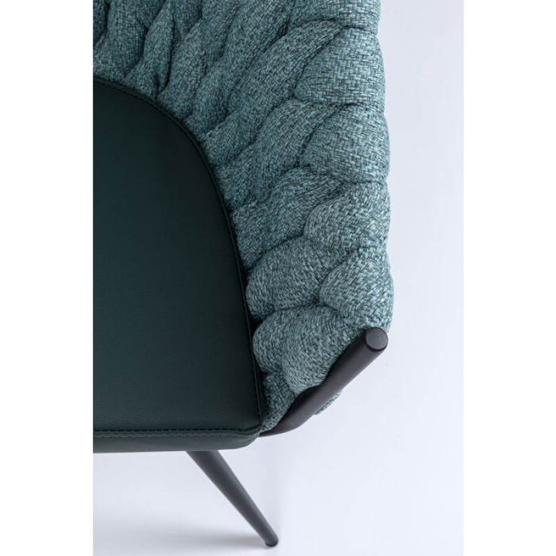 Chair with Armrest Knot Bluegreen