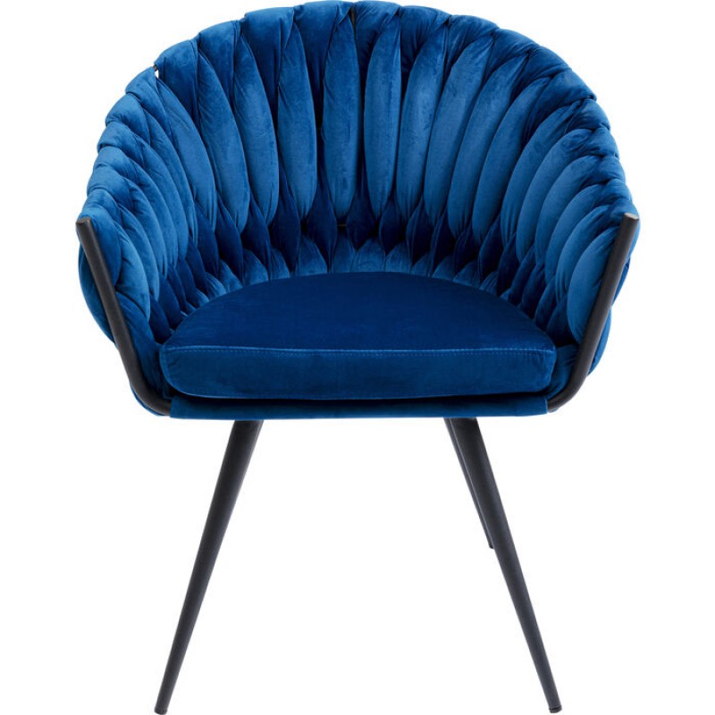 Chair with Armrest Knot Blue