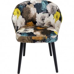 Chair with Armrest Peony Flower Yellow