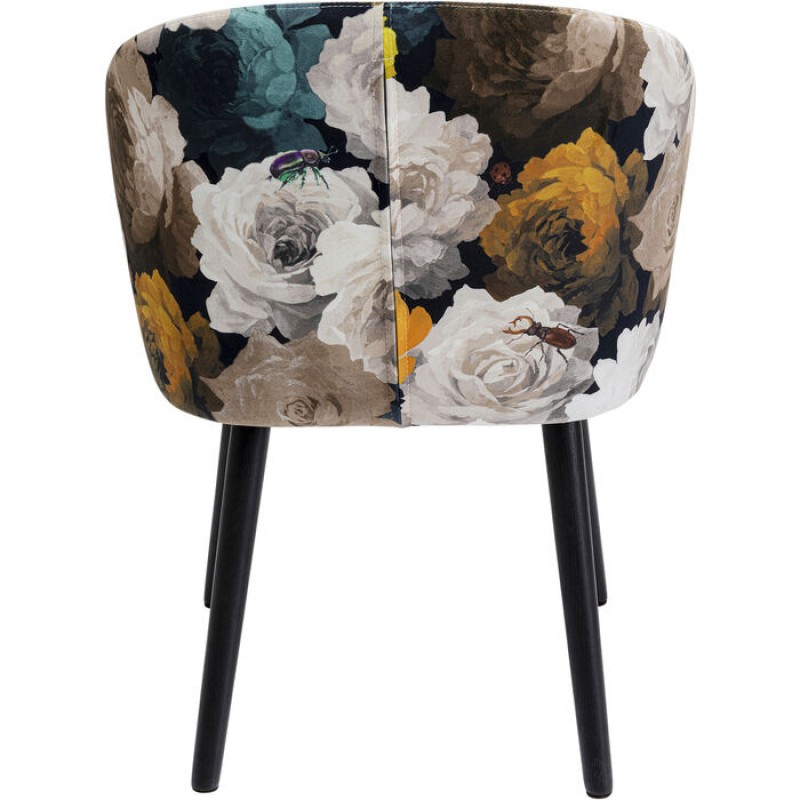 Chair with Armrest Peony Flower Yellow