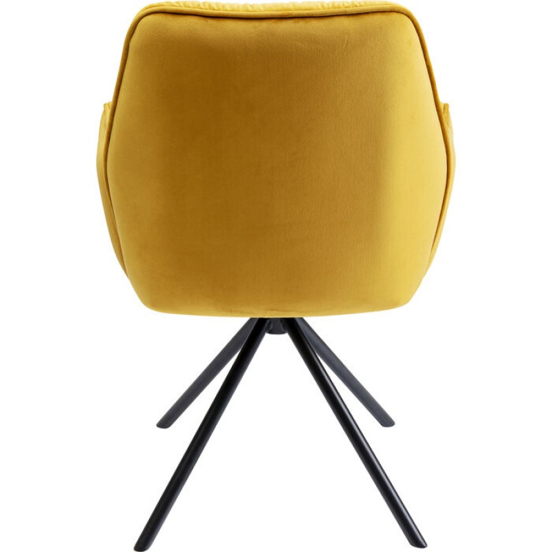 Chair with Armrest Mila Yellow