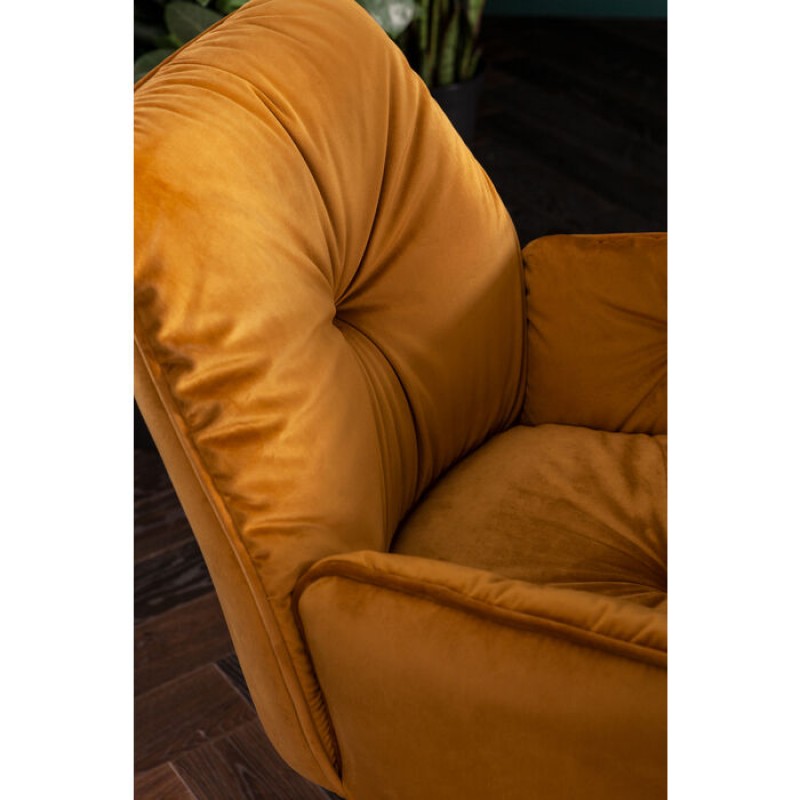 Chair with Armrest Mila Yellow