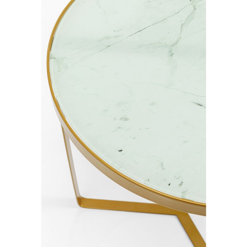 Side Table Marble Gold Ø45