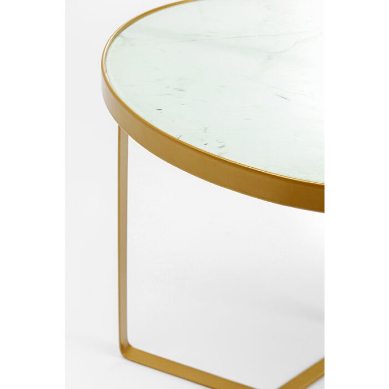 Side Table Marble Gold Ø45