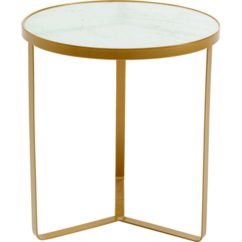 Side Table Marble Gold Ø45