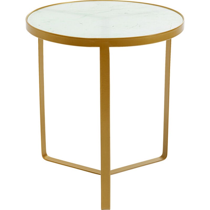 Side Table Marble Gold Ø45