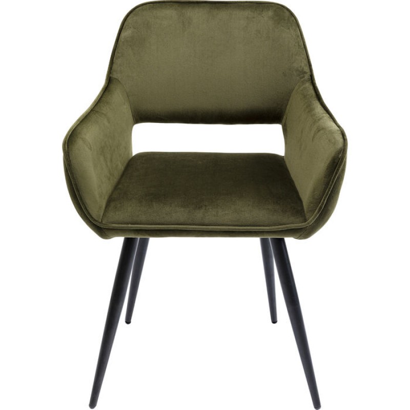 Chair with Armrest San Francisco Dark Green