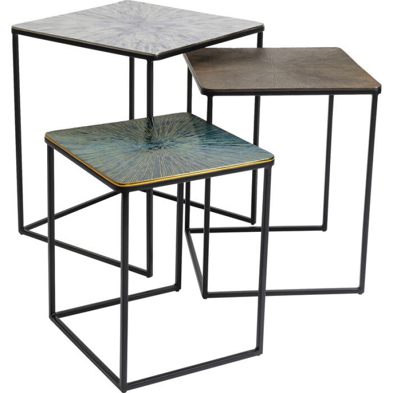 Side Table Ray Square (3/Set)