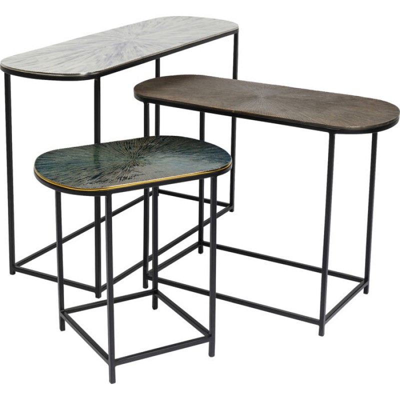 Side Table Ray Oval (3/Set)