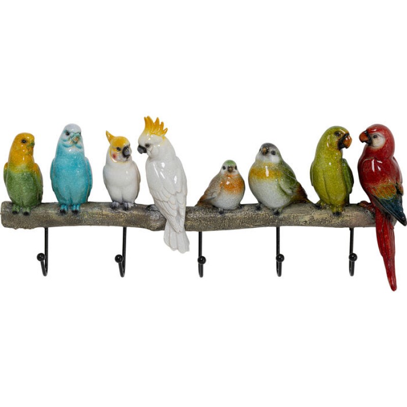 Coat Rack Exotic Birds