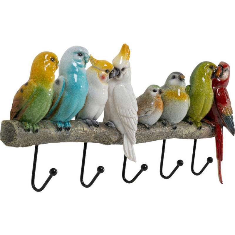 Coat Rack Exotic Birds