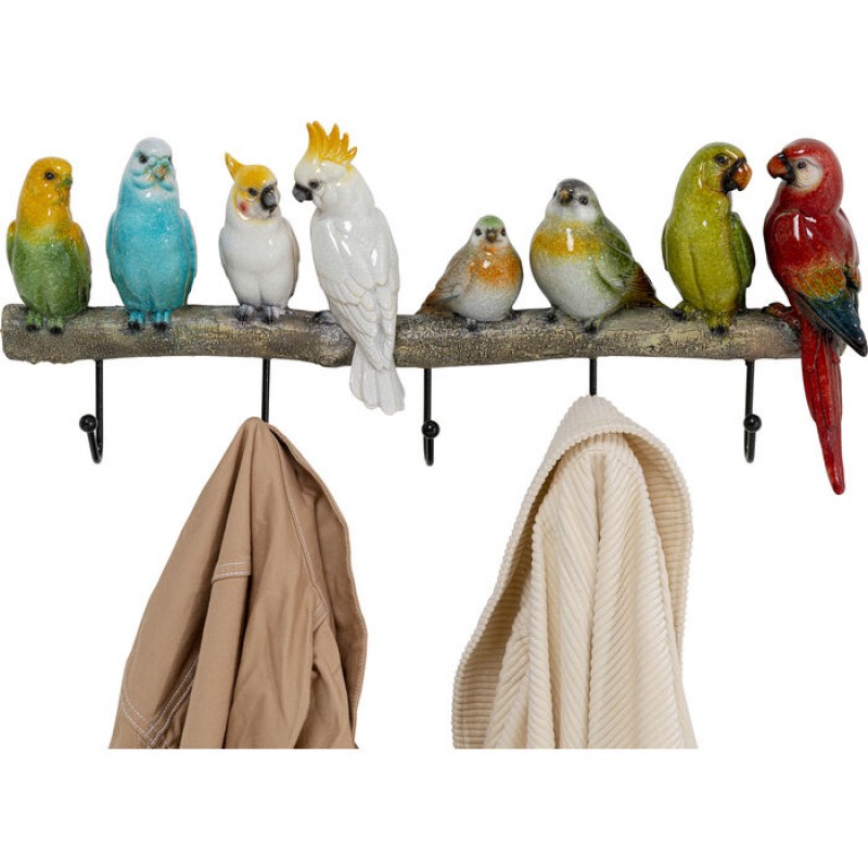 Coat Rack Exotic Birds