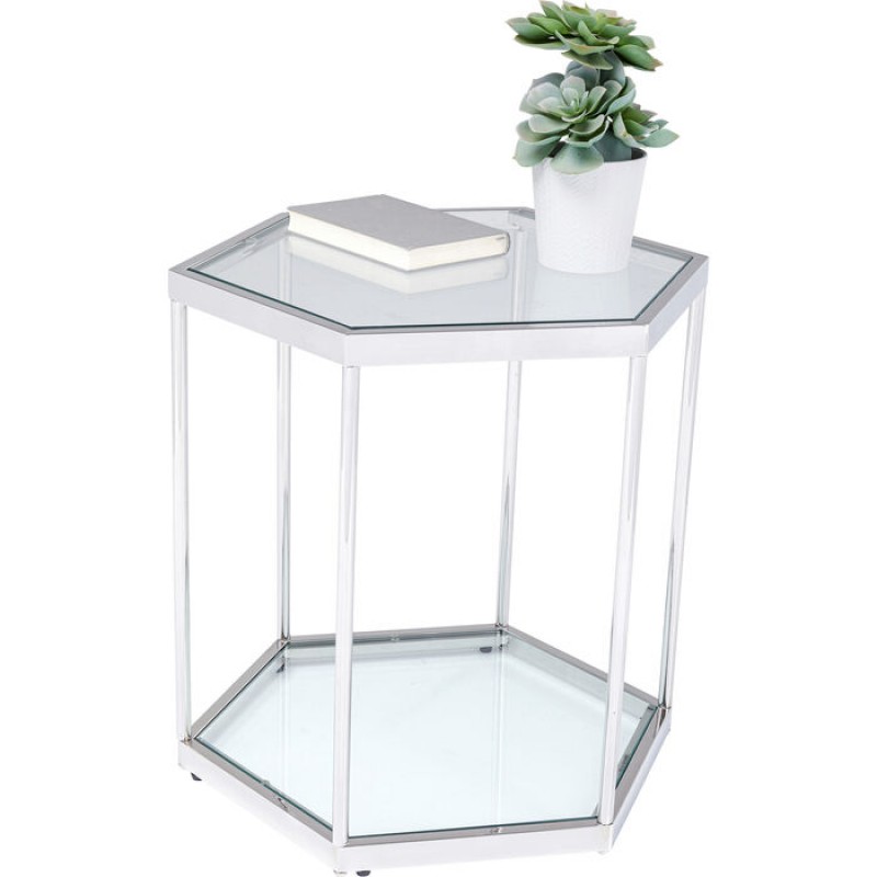 Side Table Comb Silver 55