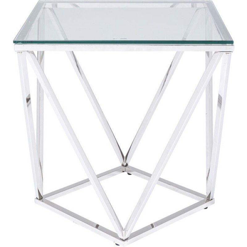 Side Table Cristallo Silver 50x50cm