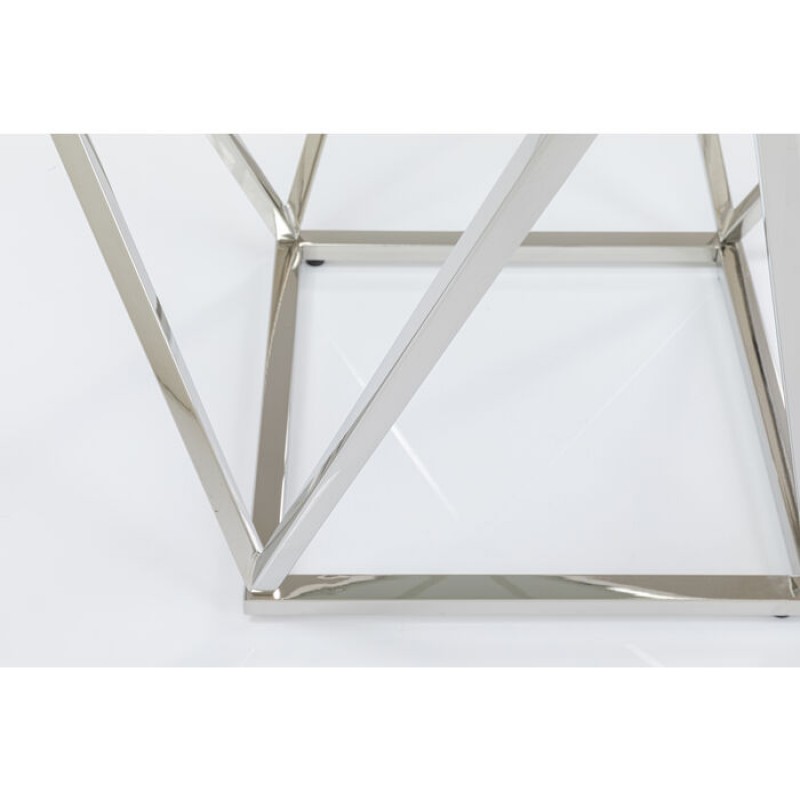 Side Table Cristallo Silver 50x50cm