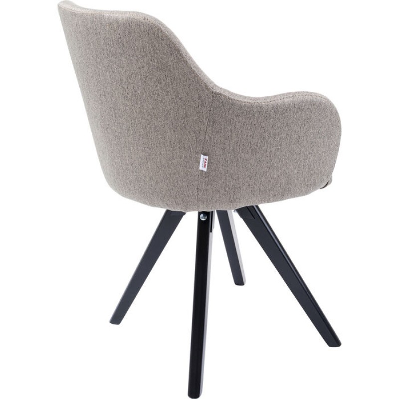 Swivel Armchair Lady Loco Taupe