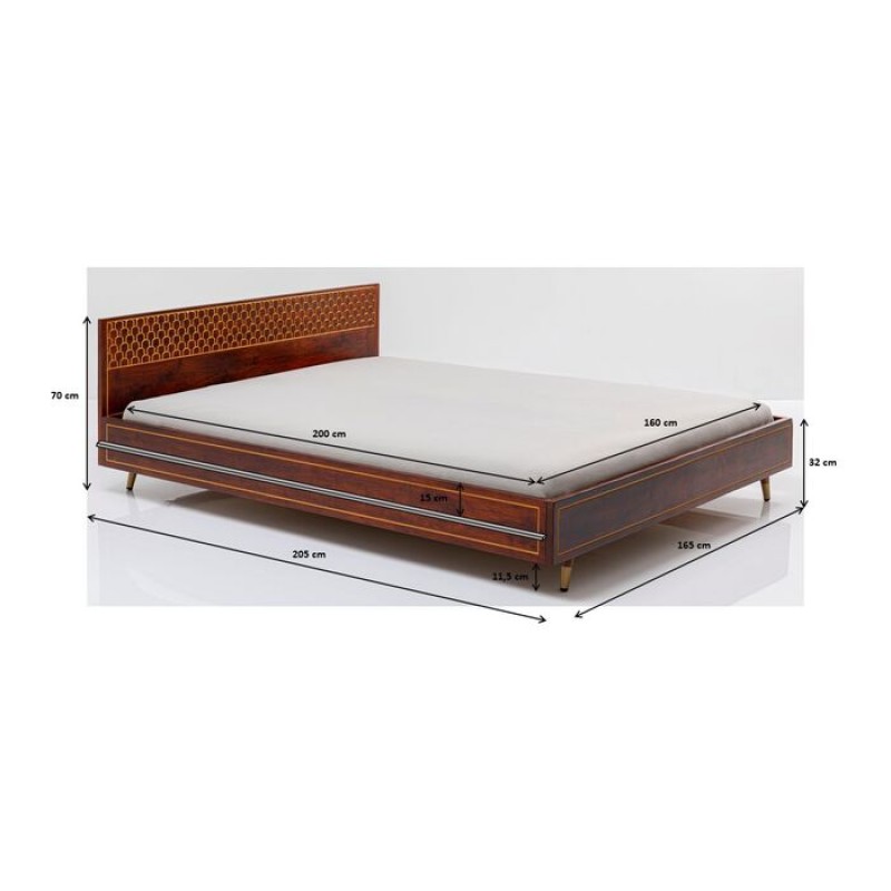 Wooden Bed Muskat 160x200