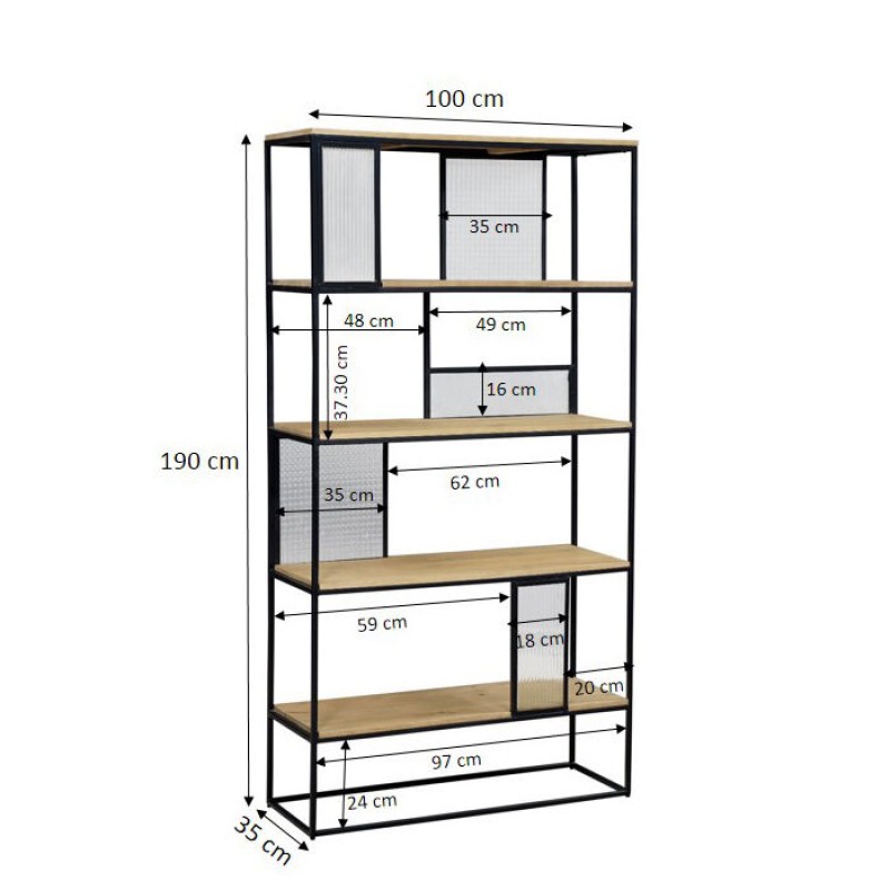 Shelf Rea 100x190cm