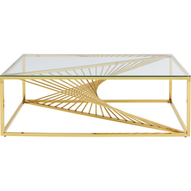 Coffee Table Laser Gold 120x60