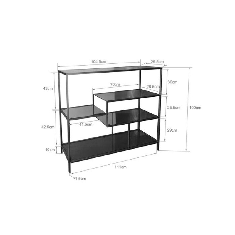 Shelf Loft Gold 115x100cm