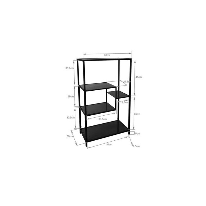 Shelf Loft Black 60x100cm