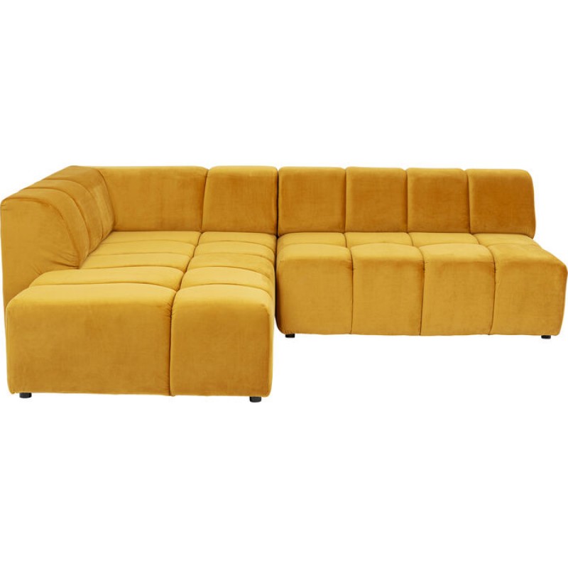 Corner Sofa Belami Velvet Amber Left