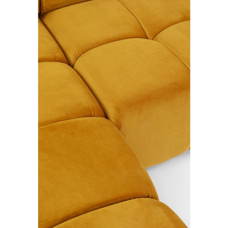 Corner Sofa Belami Velvet Amber Left