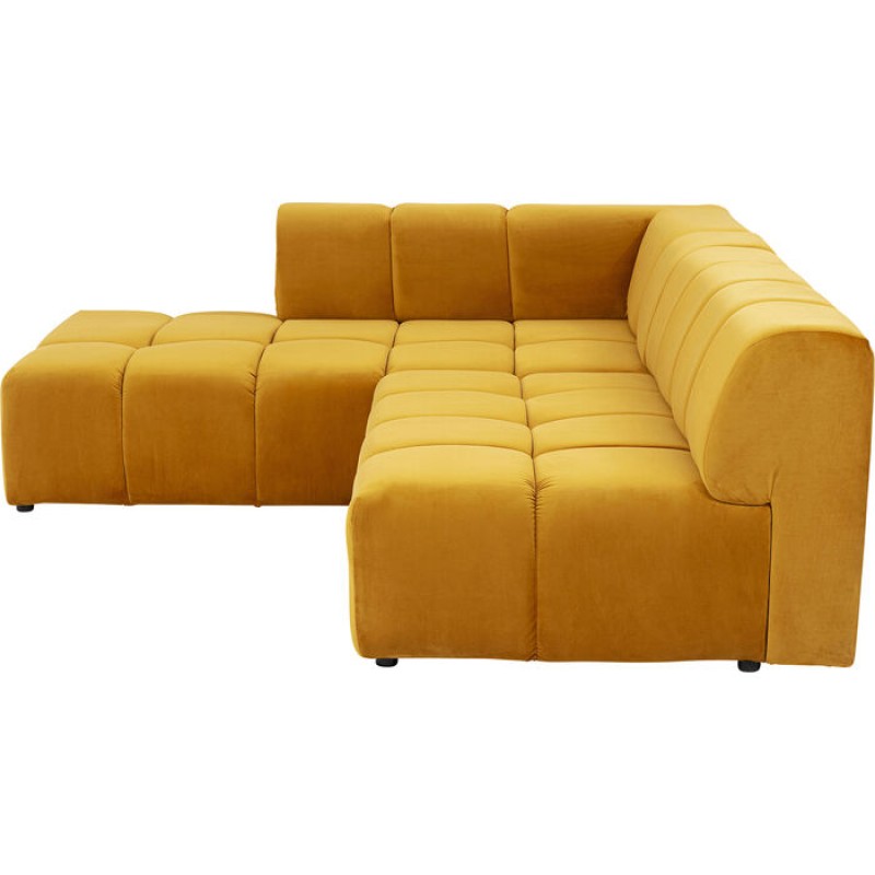 Corner Sofa Belami Velvet Amber Left