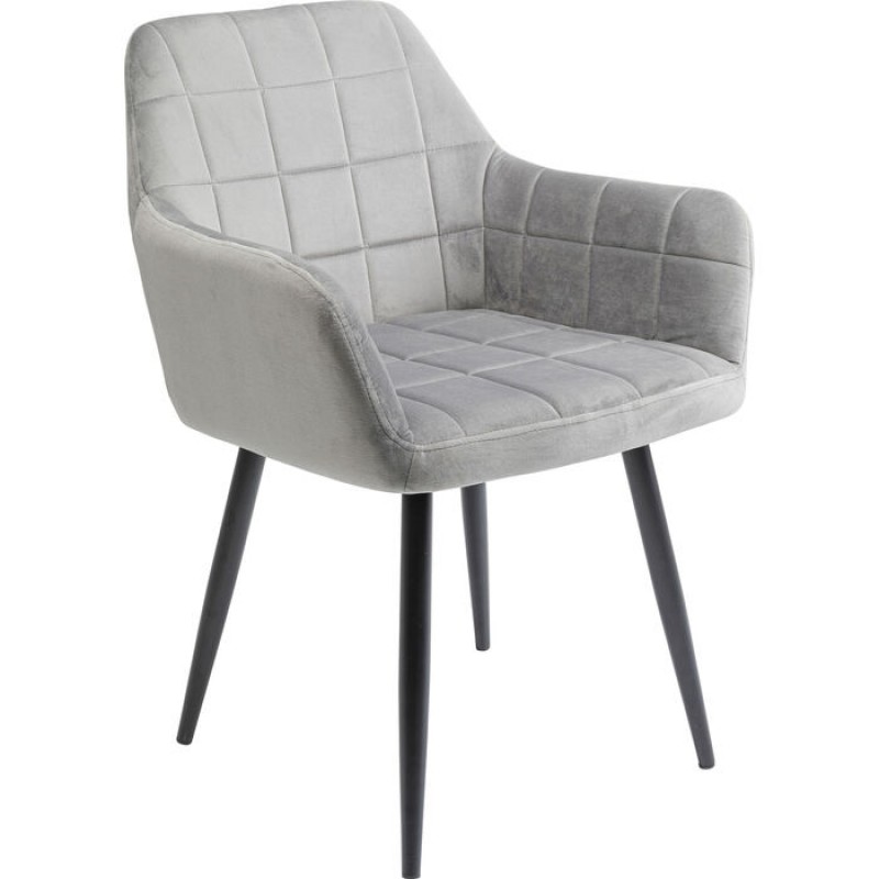 Chair with Armrest Kim Grey