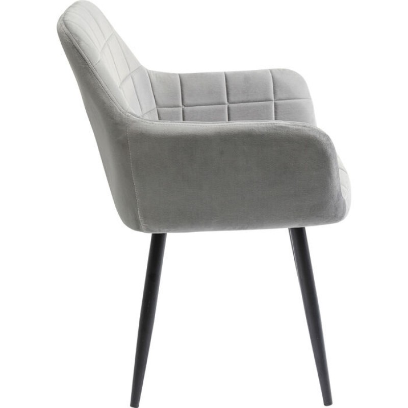 Chair with Armrest Kim Grey